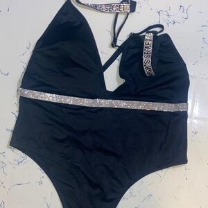 Victoria's Secret Black Bikini with Silver Accents
